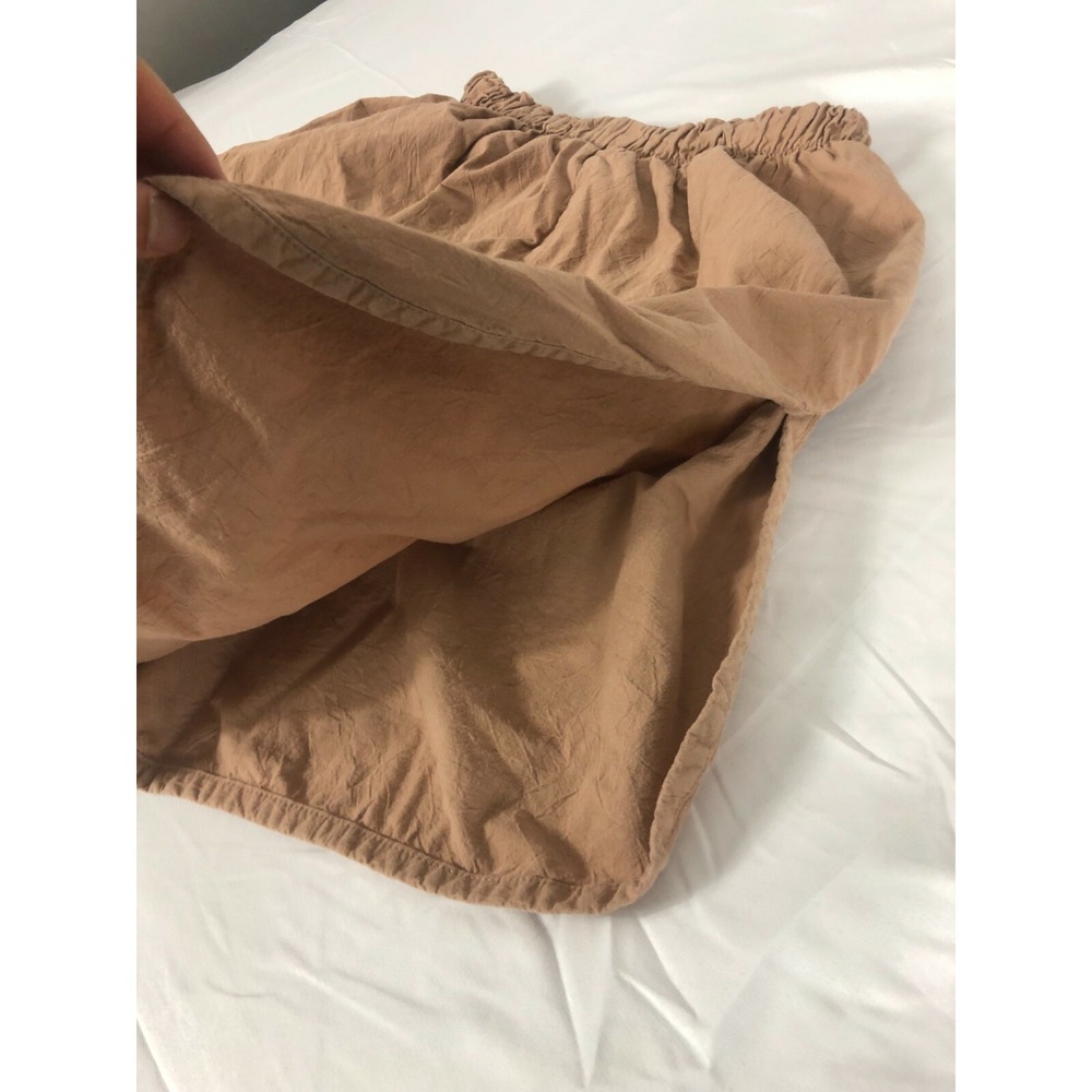 Prior Womens Size Small Tan Brown Shorts Balloon Side Slit Preowned - Picture 8 of 8